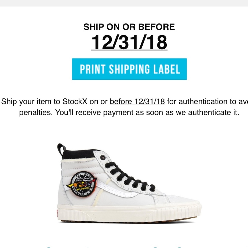 Vans X NASA SK8 high Top sneakers